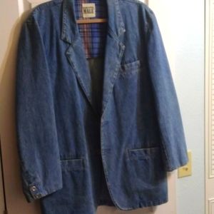 Vintage 90's Internation Male Denim Jacket made in Hong Kong size L